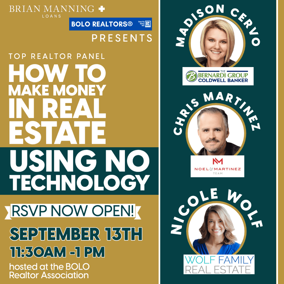 Featured image for “Top Realtor Panel: How to Earn Money in Real Estate Using NO Tech”