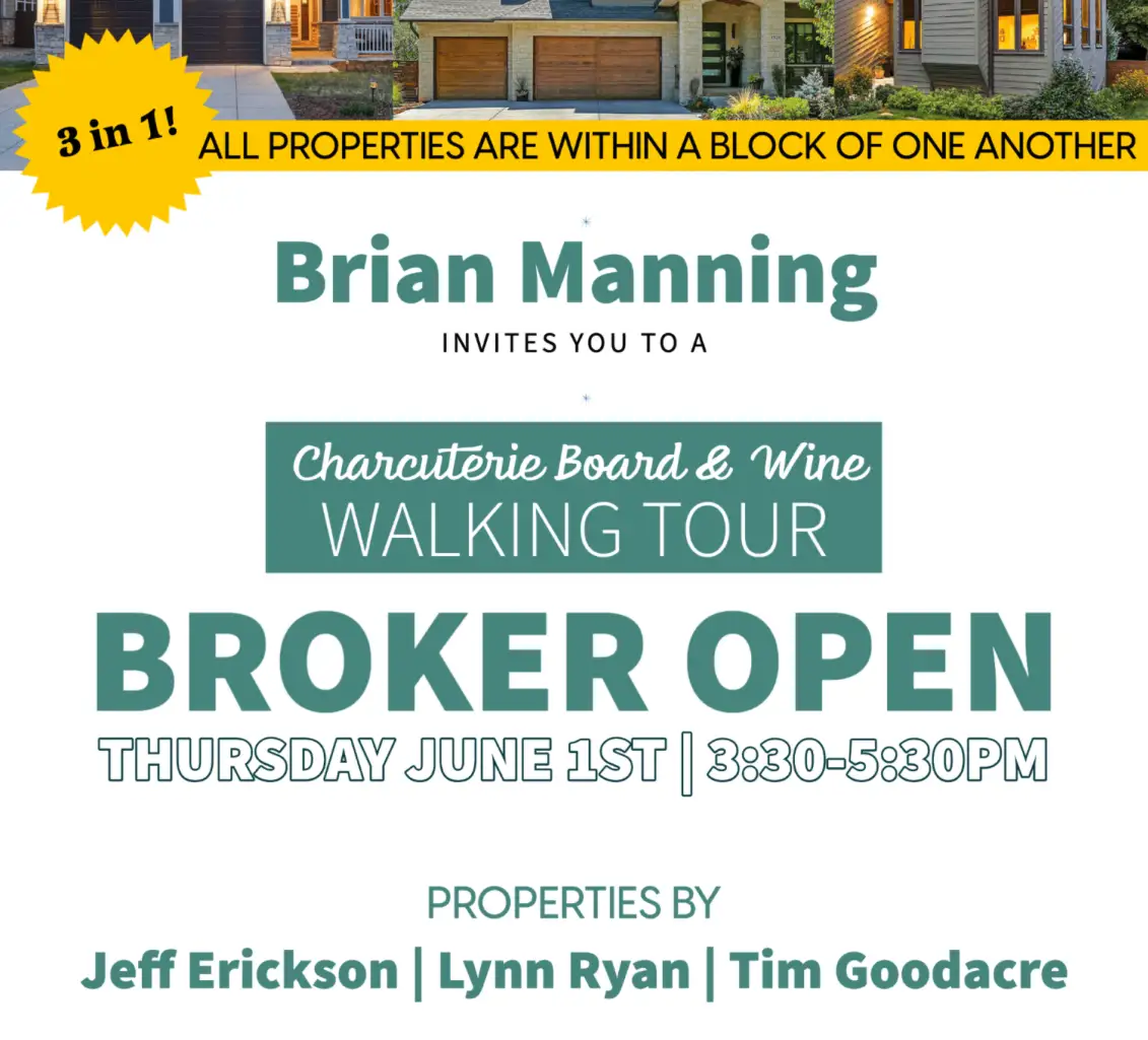 Thursday June 1st 3-in-1 Walking Tour Broker Open
