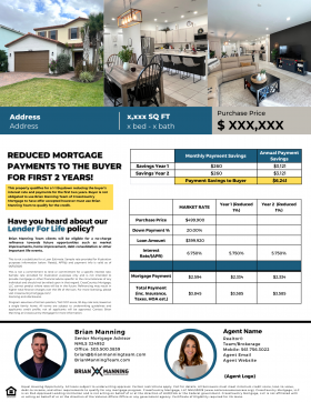 F13 1-1 Buydown Listing Flyer